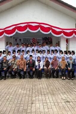 PASKIBRA KECAMATAN TELUK DALAM 2026 RESMI DIKUKUHKAN, SIAP SUKSESKAN UPACARA HUT KE-81 RI