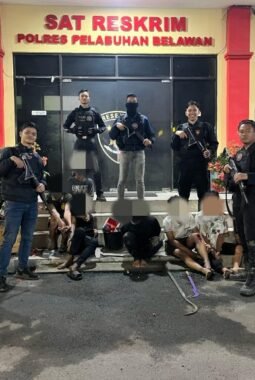 Polres Pelabuhan Belawan Tangkap Pelaku Tawuran dan Sita 4 Bilah Sajam