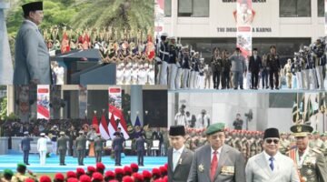 Presiden RI Prabowo Bertindak Sebagai Inspektur Upacara Peringatan HUT ke-81 Tentara Nasional Indonesia (TNI) 
